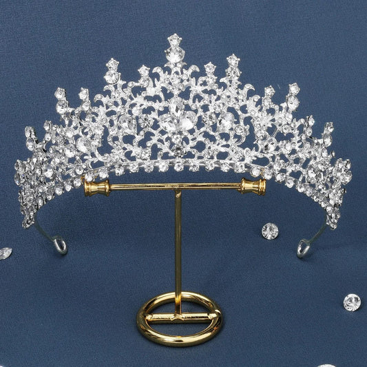 TS-J2971 Fancy Birthday Wedding Accessories Princess Tiara Rhinestone  Headband Bridal Crowns For Bride