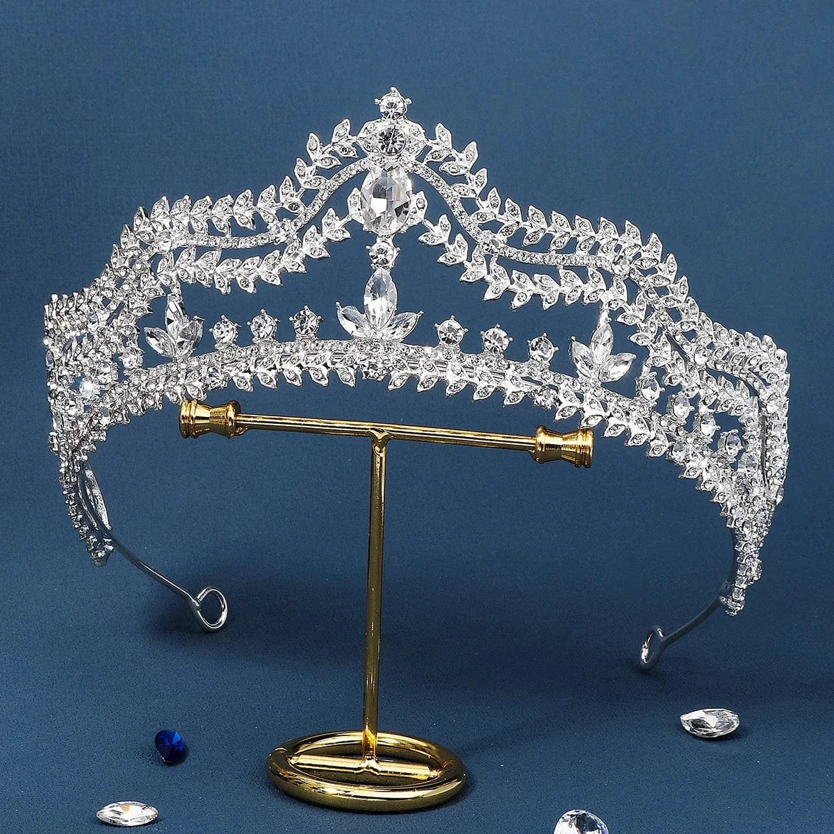 TS-J3056S Dropshipping European Retro Hair Accessories Pageant Rhinestone Crystal Tiaras Crown for Bridal Queens Corona hair jewelry