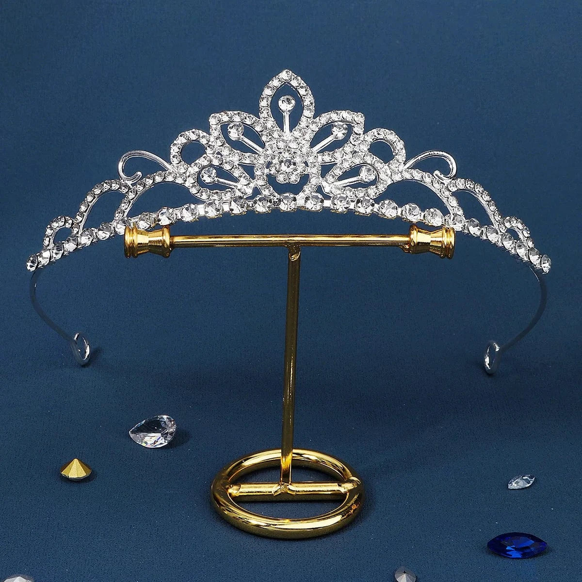 TS-J3070S Wholesale Classic Silver Tiara Wedding Bride Small Rhinestone Crystal Tiaras Crown for Queens Corona hair jewelry