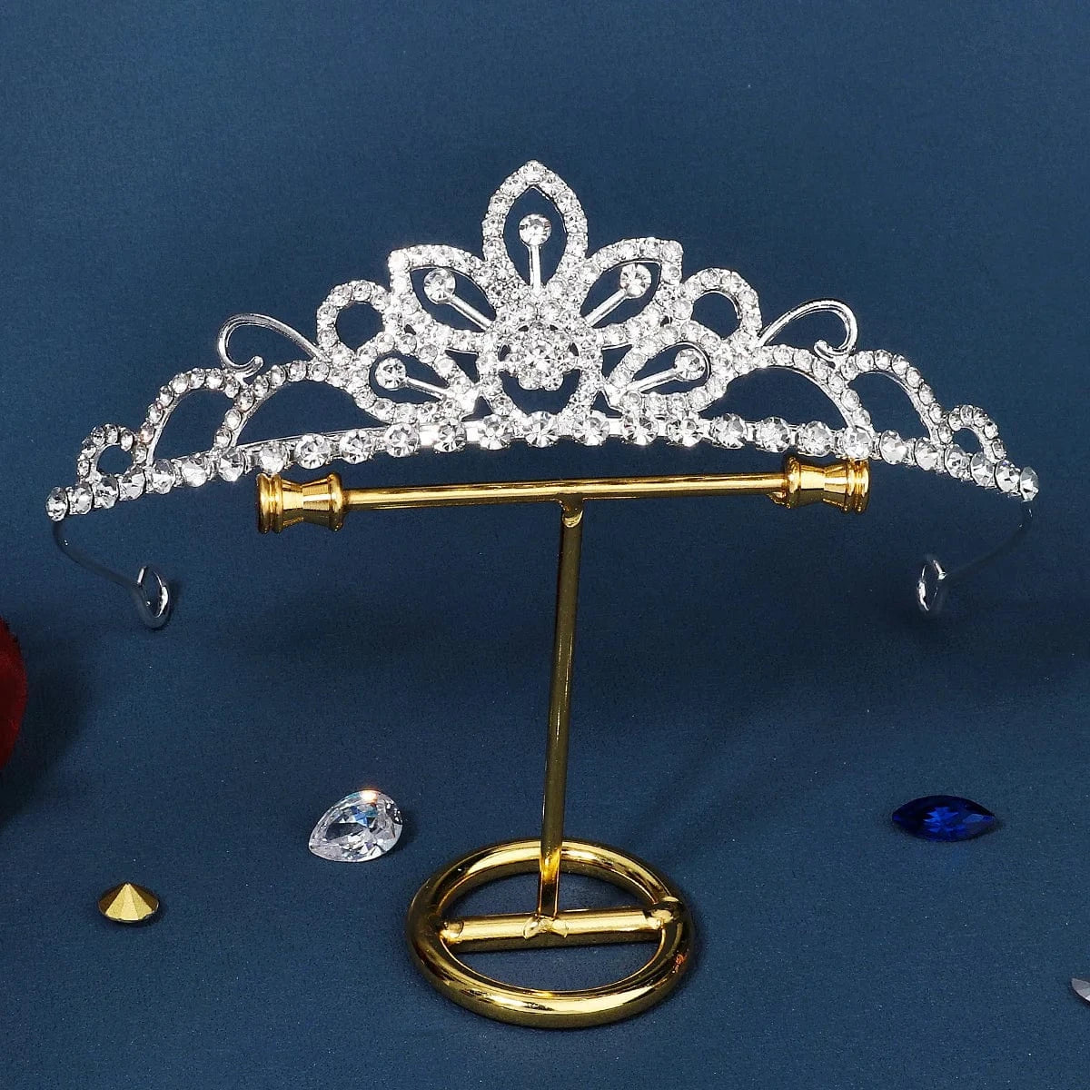 TS-J3070S Wholesale Classic Silver Tiara Wedding Bride Small Rhinestone Crystal Tiaras Crown for Queens Corona hair jewelry
