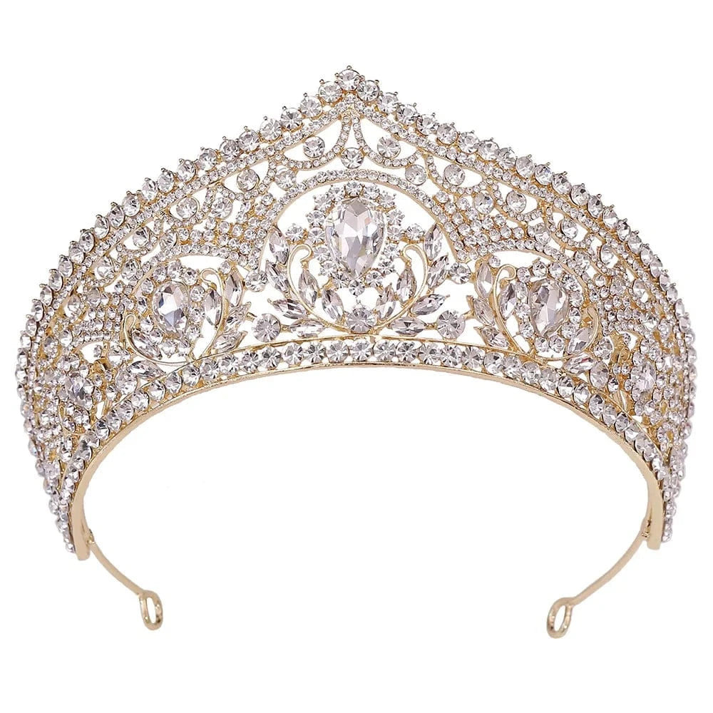TS-ZJG004G Crystal Wholesale Crown Princess Pageant Wedding Bridal Bride Queen Crown&Headpieces Miss World For Girl Crowns
