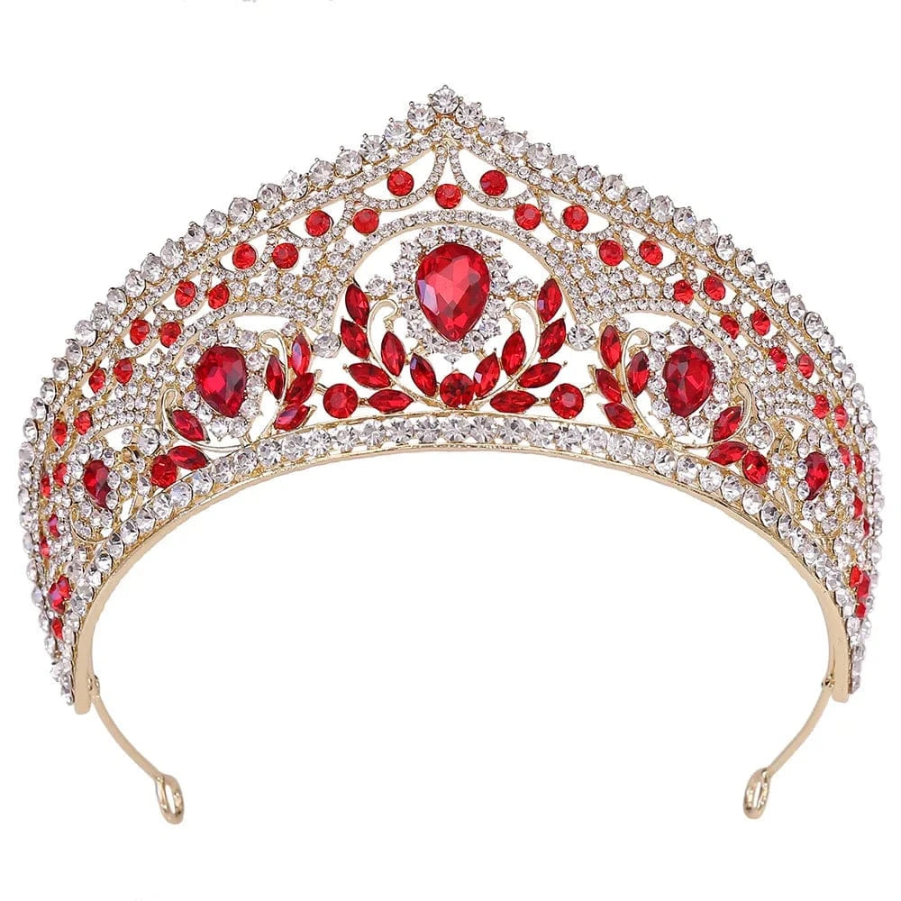 TS-ZJG004GR Crystal Wholesale Crown Princess Pageant Wedding Bridal Bride Queen Crown&Headpieces Miss World For Girl Crowns