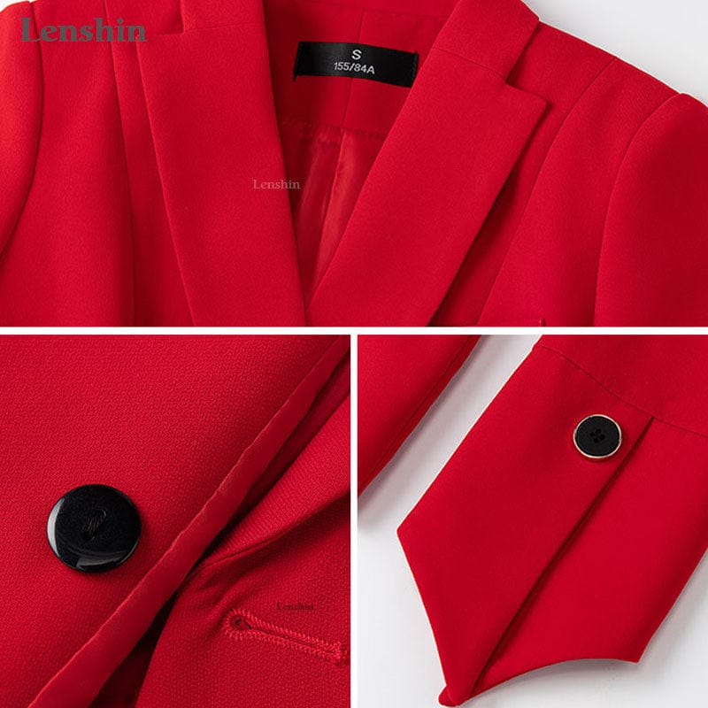 Two Piece Set Office Lady Pant Suit Fashion Designs Women Business Suits Blazer with flares trousers