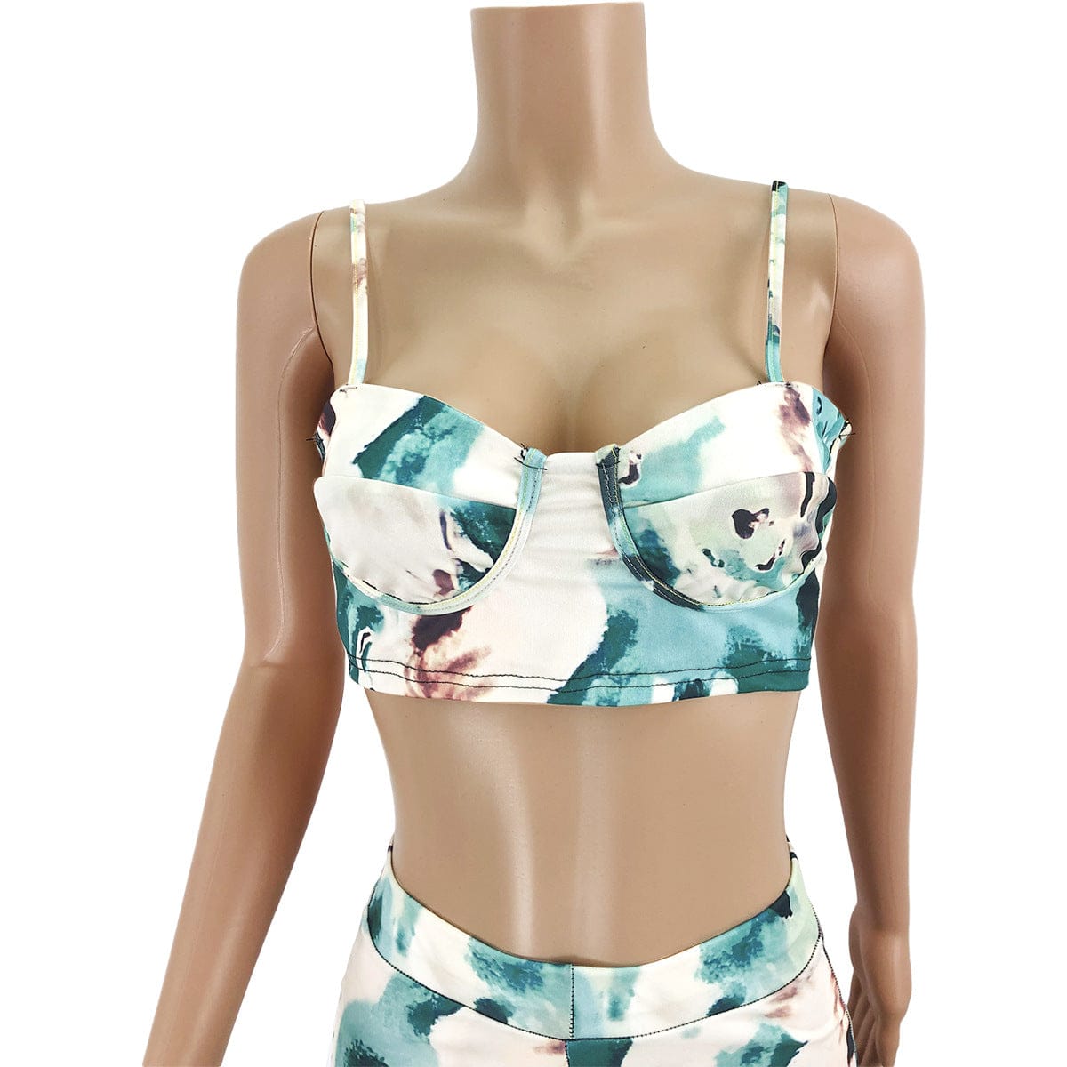 Two Piece Set Summer 2022 Printed V neck Wide Leg Pants Set Women High Waist Bandage Sexy Woman Clothing Sets