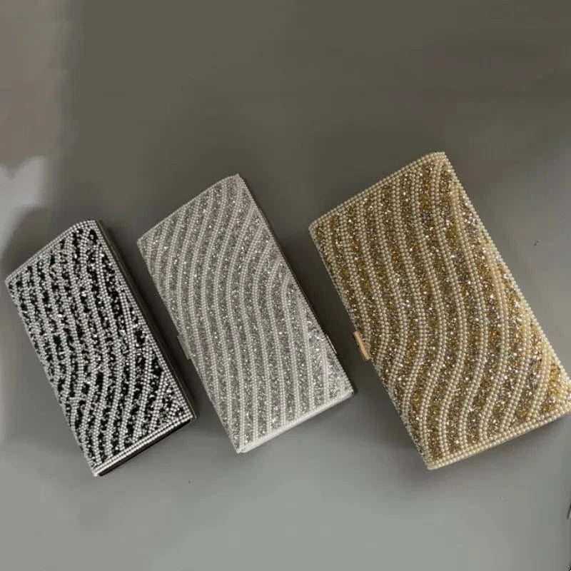 unique party bling crystal clutch purse rhinestones pearl diamond evening bag luxury clutch purses for weddings
