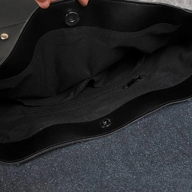 Unisex  Leather Laptop Backpack  Business Smart Professional Lightweight Daypacks school backpack bag