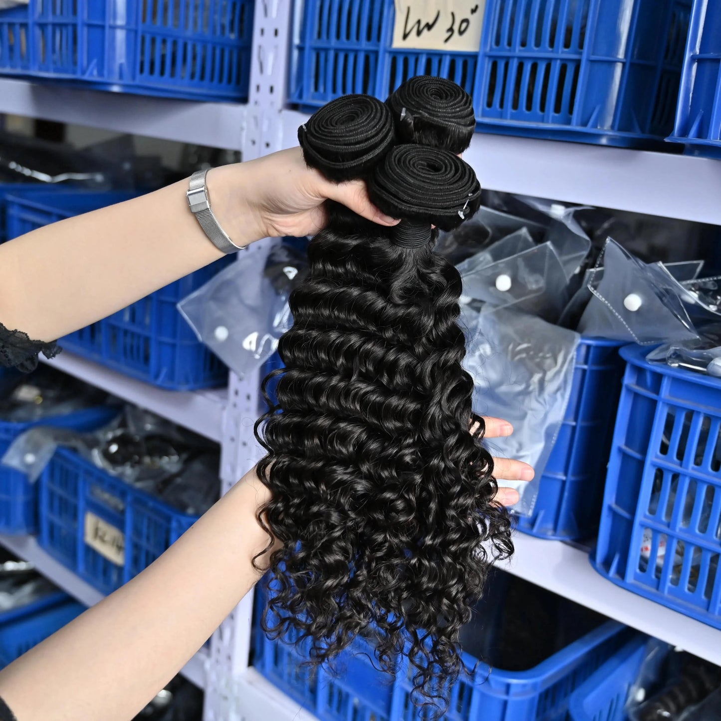 Unprocessed 100% Virgin Human Hair Bundles Water Wave Hair Weave Brazilian Hair Cuticle Aligned