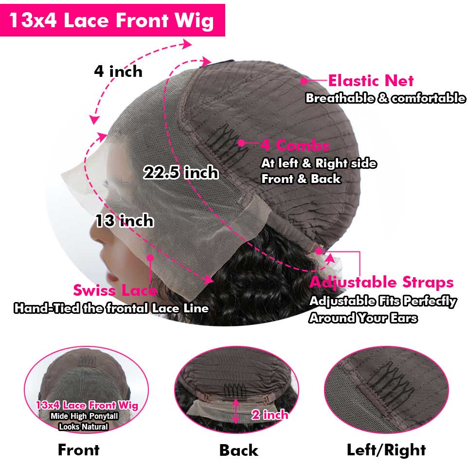 Unprocessed Brazilian Human Hair HD Lace Wig OEM Vendors Water Wave Virgin Cuticle Aligned Full Swiss Lace 100% Human Hair Wig