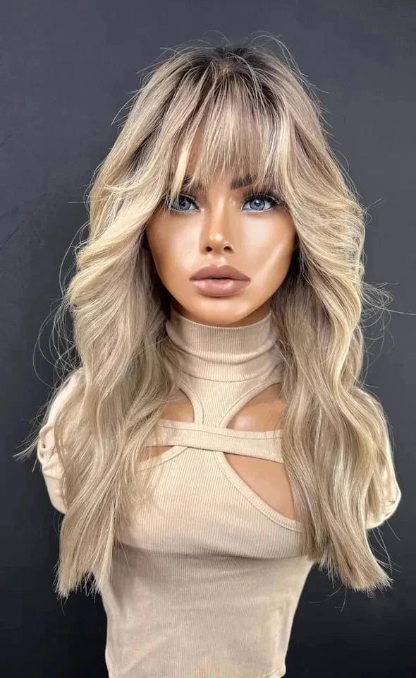 Unprocessed Light Blonde Lace Wigs Human Hair Natural Hairline Raw Virgin Indian Hair Loose Wave 13x4 Lace Front Human Hair Wigs