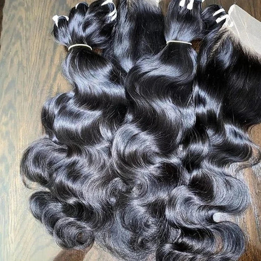Unprocessed Raw hair bundles 100% One Donor loose body wave bundles human hair Cuticle Aligned Raw Hair bundles