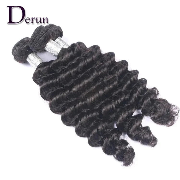 Unprocessed Virgin Brazilian Human Hair Cuticle Aligned Deep Wave Hair Bundles of Qingdao Derun