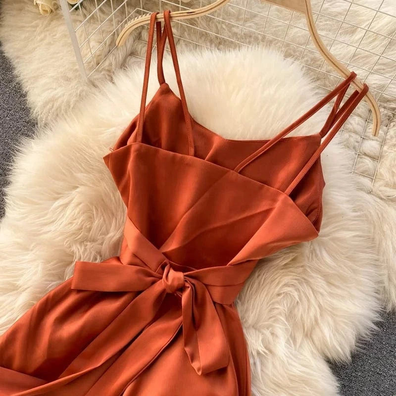 Vacation Premium Cross v Neck Sexy Strapless Evening Dress Slim Long Dresses