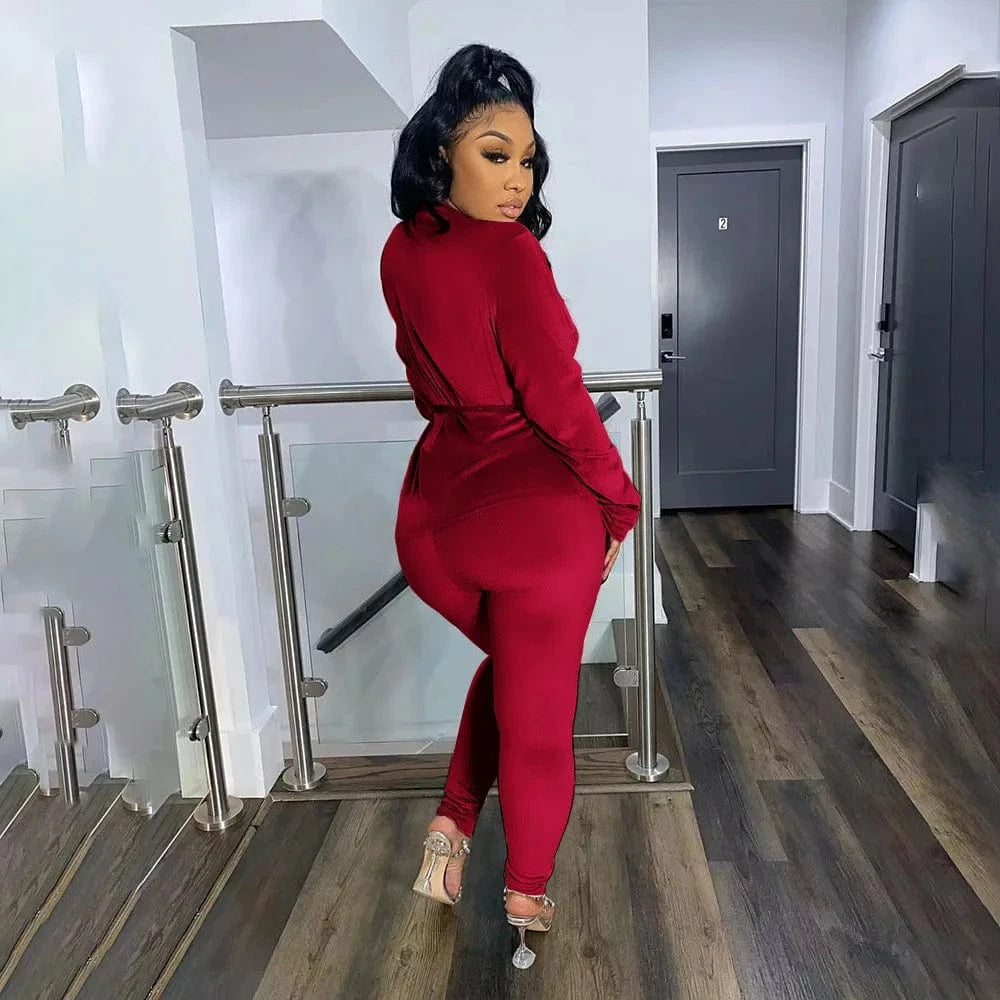 Velour Soft Two Piece Leggings Set Long Sleeve Velvet Velour Tracksuits Sweatsuits Women 2 Piece Pants Jacket Set