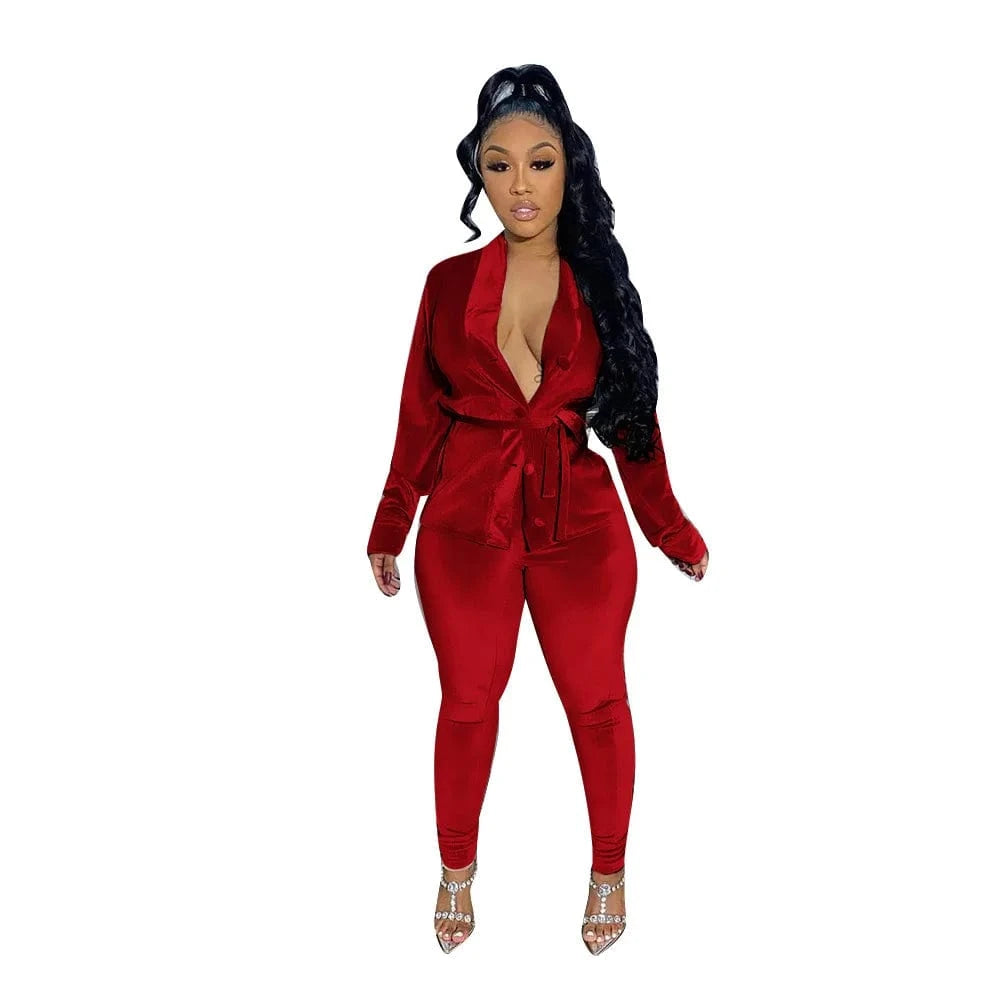 Velour Soft Two Piece Leggings Set Long Sleeve Velvet Velour Tracksuits Sweatsuits Women 2 Piece Pants Jacket Set