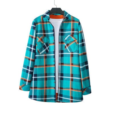 Velvet Thick Warm Women's Plaid Shirt Female Long Sleeve Tops M-5XL Winter Fleece Casual Check Blouse Autumn Clothes T18620Y