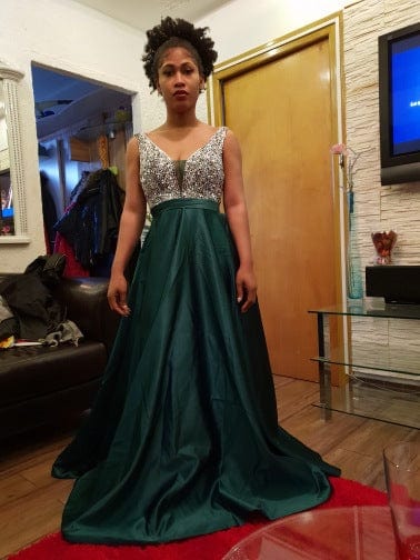 Vestido De Noche Largo Women Elegant Stain Round Neck Lace Gown Sleeveless Formal Evening Dresses  drop shipping fulfill