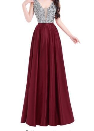 Vestido De Noche Largo Women Elegant Stain Round Neck Lace Gown Sleeveless Formal Evening Dresses  drop shipping fulfill