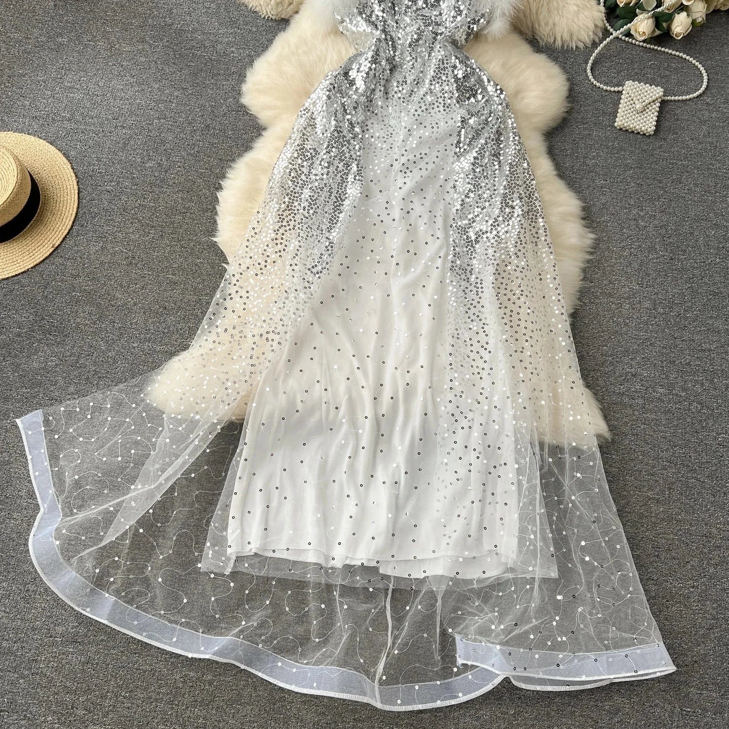 Vestidos Ostrich Feather Dress Formal Elegant Dresses Women Evening Party Dress