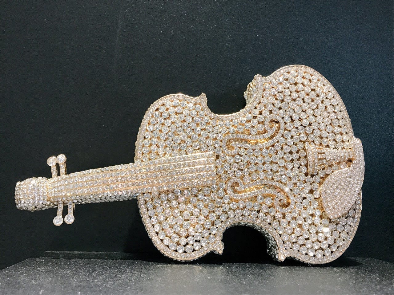 Violin 2 Custom Women bling diamond party skull handbag hand rhinestone Pumpkin ice cream clutch Butterfly owl Swan  purse evening bags