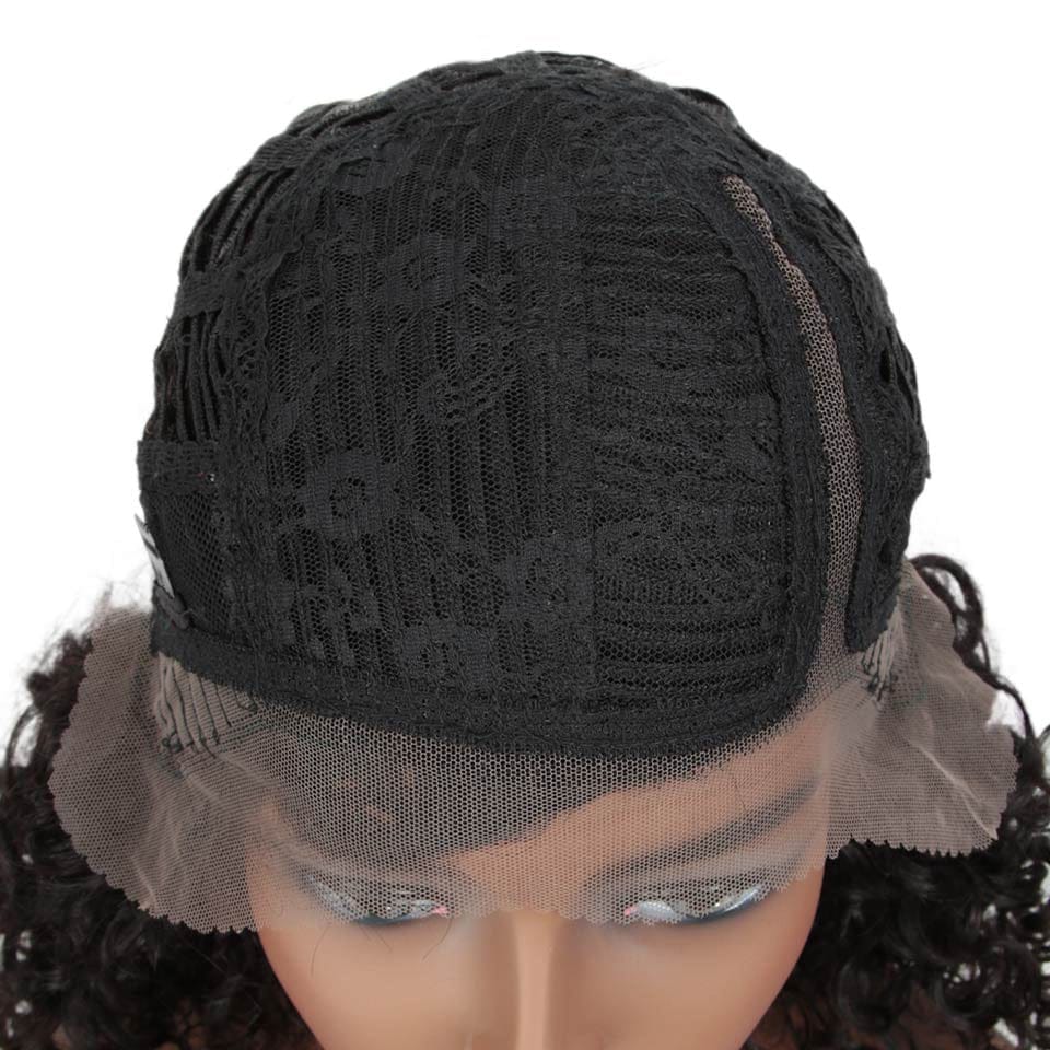 Virgin 100%  Natural Brazilian Remy Human Hair Wigs Pixie Cut Lace Part Wig Human hair Kinky Curly Front Wigs  Hair Extensions