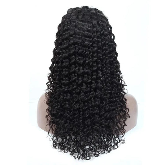Virgin Hair 12A Cuticle Aligned One Donor Hair Organic Black Lace Wig Raw 4X4 Deep Wave Wig