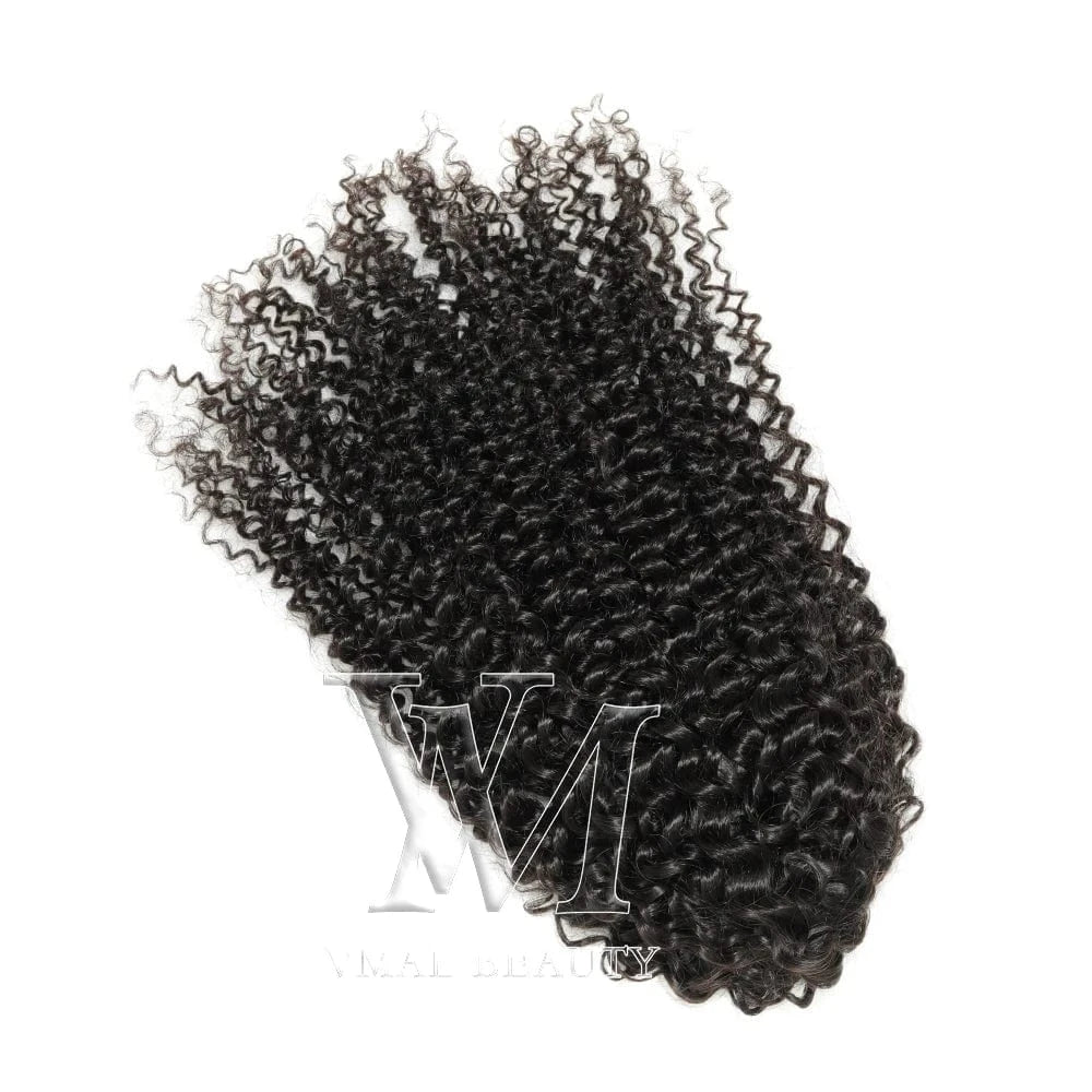 VMAE 100% Human Hair Ponytail 3A 3B 3C Kinky Curly Natural Color Wholesale Human Hair Drawstring Ponytail Human Hair Ponytail