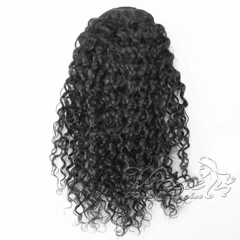 VMAE 100g Afro Kinky Curly Raw Virgin Hair Weaves Burmese 3A 3C 4B 4C One Donor Human Hair Drawstring Ponytail with Easy Combs