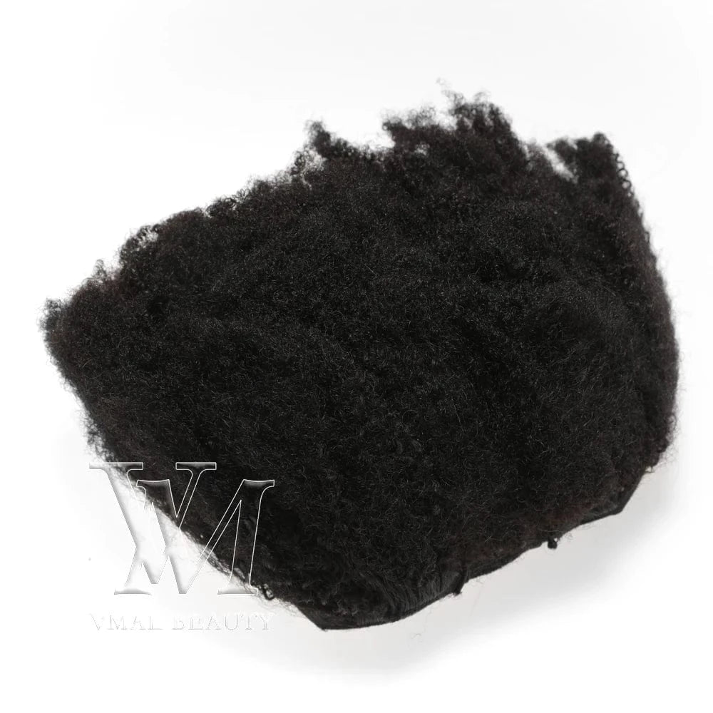 VMAE Best Quality Mongolian Raw Virgin Natural Black 100g Natural Black Afro Kinky Curly Clip In Extension Human Hair