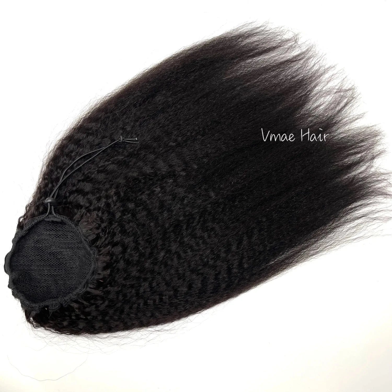 VMAE Burmese Full Thickness 3A 3B 4C Afro Kinky Curly Raw Hair Weaves One Donor Human Hair Drawstring Ponytail With Easy Combs
