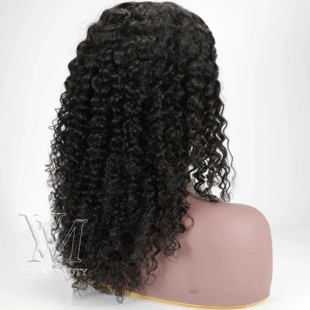 VMAE Full Cuticle Aligned Wholesale Virgin Wigs for Women Deep Wave Curly Vietnamese Raw Hair Headband Wigs Human Hair