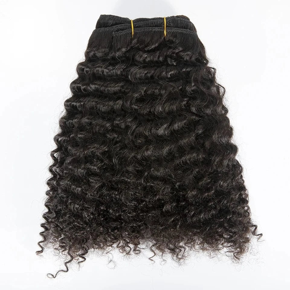 VMAE Kinky Curly Straight Cuticle Aligned Virgin Human Hair Extensions 3A 3B 4A 4B Clips 100g Wave Style Afro Burmese Mongolian