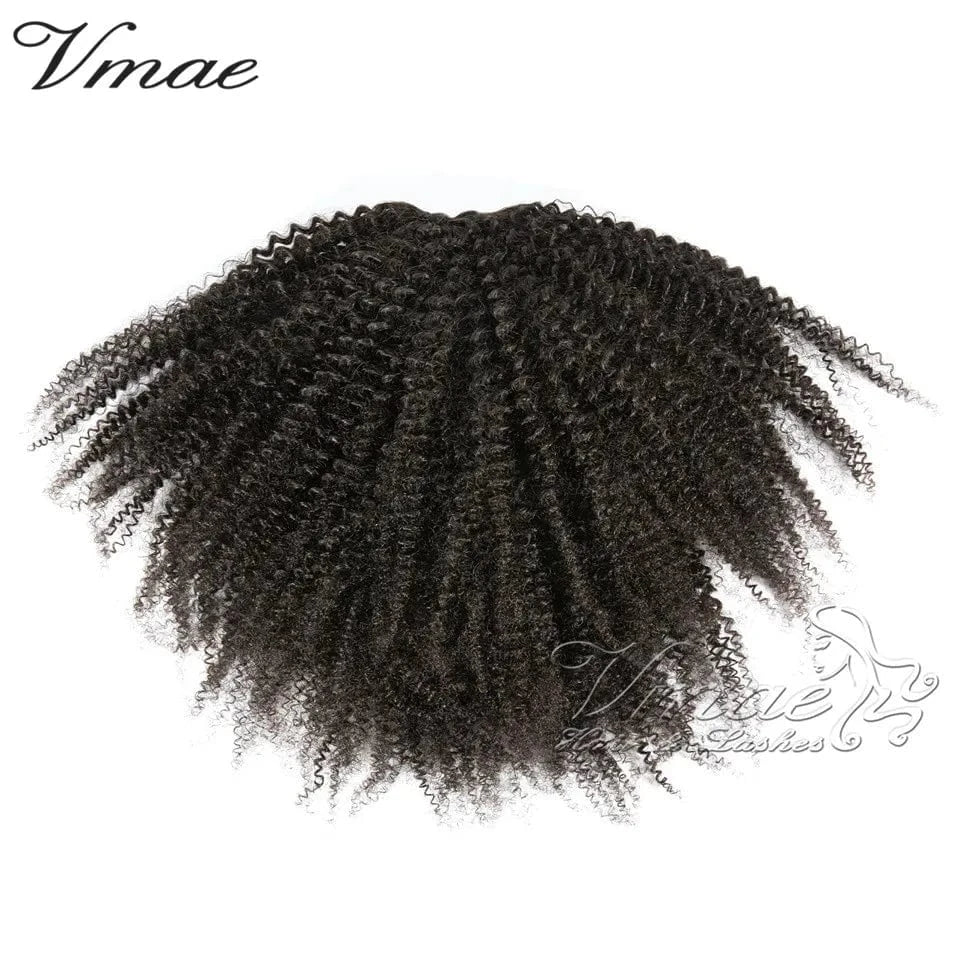 VMAE Malaysia Indian Short Afro 3A 3B 3C 4A 4B 4C Curly Raw Virgin Horse Hair Drawstring Ponytail Hair Extension For African
