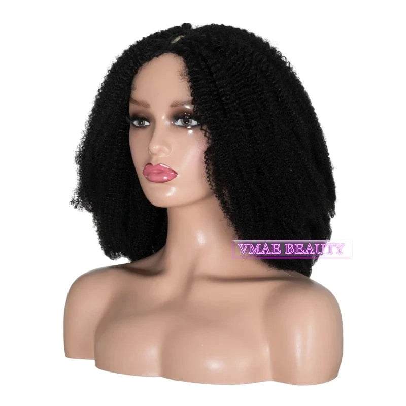 VMAE Mongolian Raw Virgin Cuticle Aligned Wigs 4A 3A 3B 3C Afro Kinky Curly U V Part Human Hair Wigs for Black Women