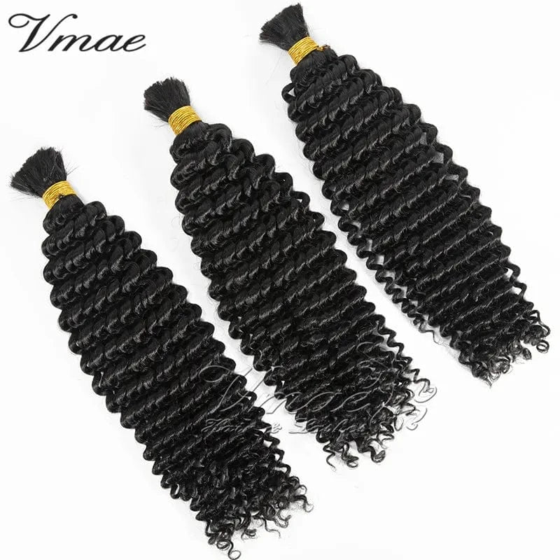 VMAE Raw Virgin Cuticle Aligned 3A 3C 4A 4B 4C Curly Human Braiding Hair Bulk no Weft Afro Kinky Bulk Human Hair