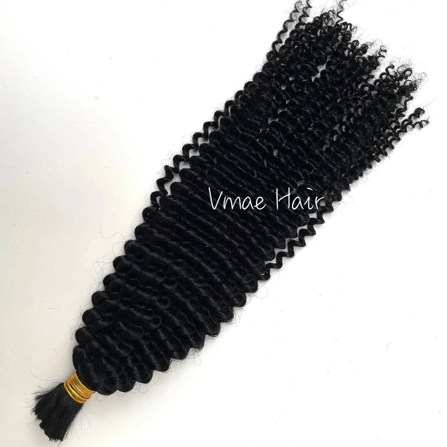 VMAE Unprocessed Virgin Indian Hair Bulk Natural Wave Curl 3B Style No Weft Afro Kinky Human Braiding Hair