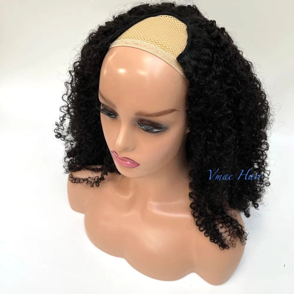 VMAE Wig Vendors for Black Women Virgin Cuticle Aligned Hair Vietnamese Raw Hair Wigs Afro Kinky Curly U Part Wig Human Hair
