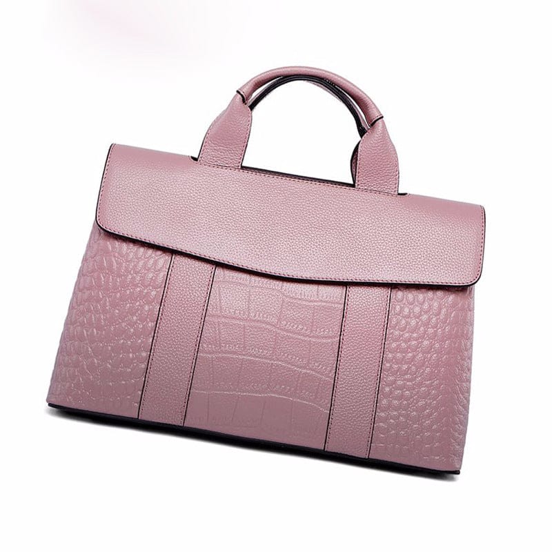 W641-pink 2022 New Trendy Shoulder Bags Leather Alligator Ladies Handbag Women Bag Handbag Genuine Leather Handbags For Women Luxury