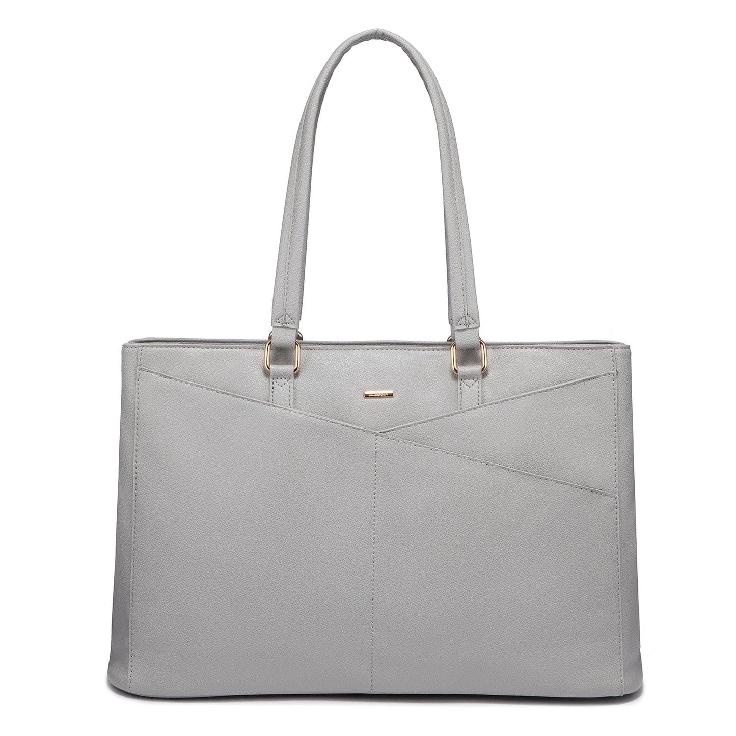 WB147631LK-light grey 2022 LOVEVOOK 15.6in PU  school shoulder tote Bags women  Large Office Work handbags girls Briefcase Laptop tote bags for women