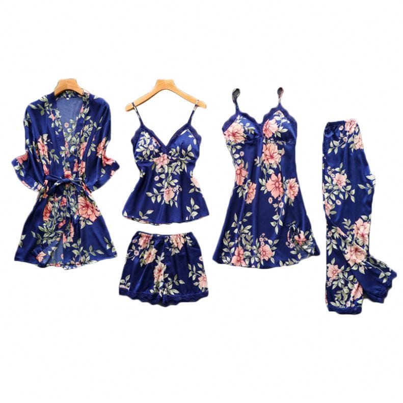 Wedding Bridal Robe Nighty For Honeymoon Loungewear Satin Bridesmaid Floral Robe