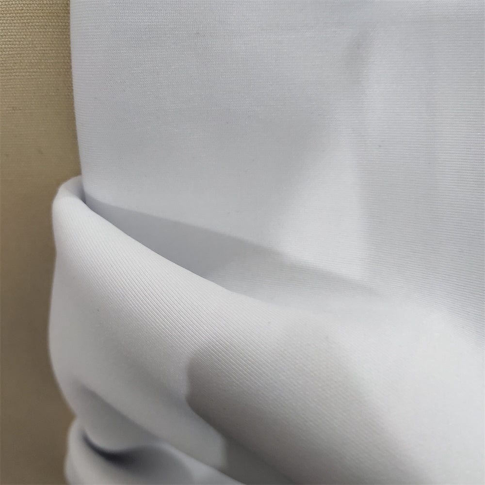 White Deep V Neck High Waist Sexy Slit Bodycon Ruffles Lady Club Dress