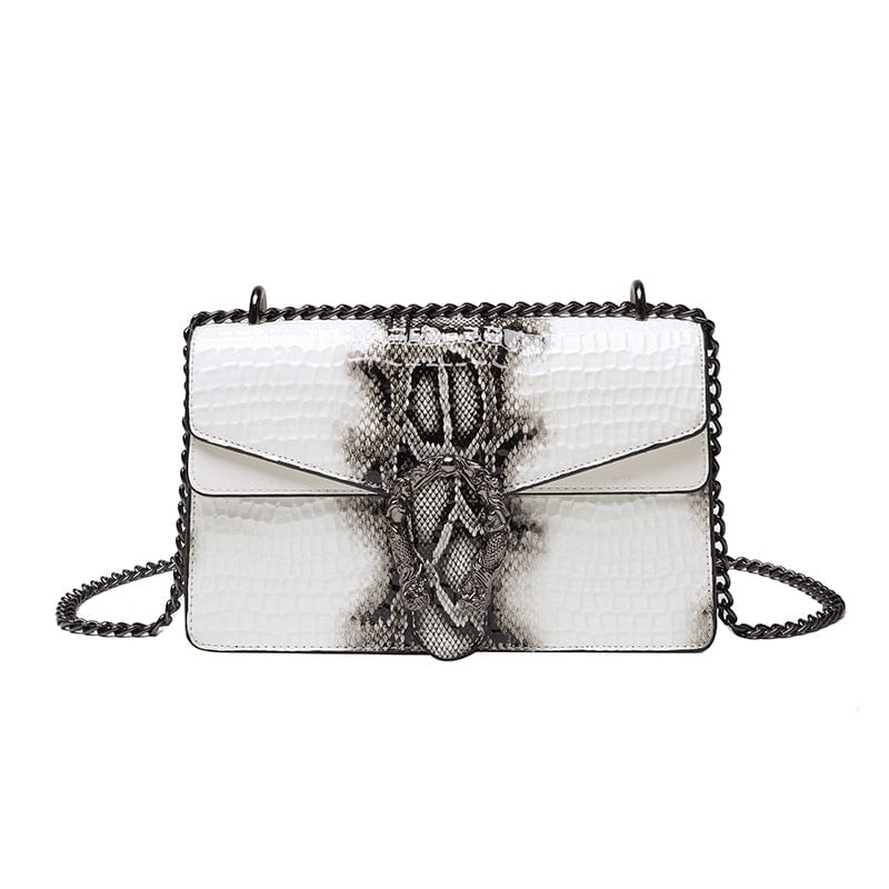 White Fashion Brand Crocodile Handbag Women Bags PU Leather Shoulder Bags Luxury Women Hand Bags 2022