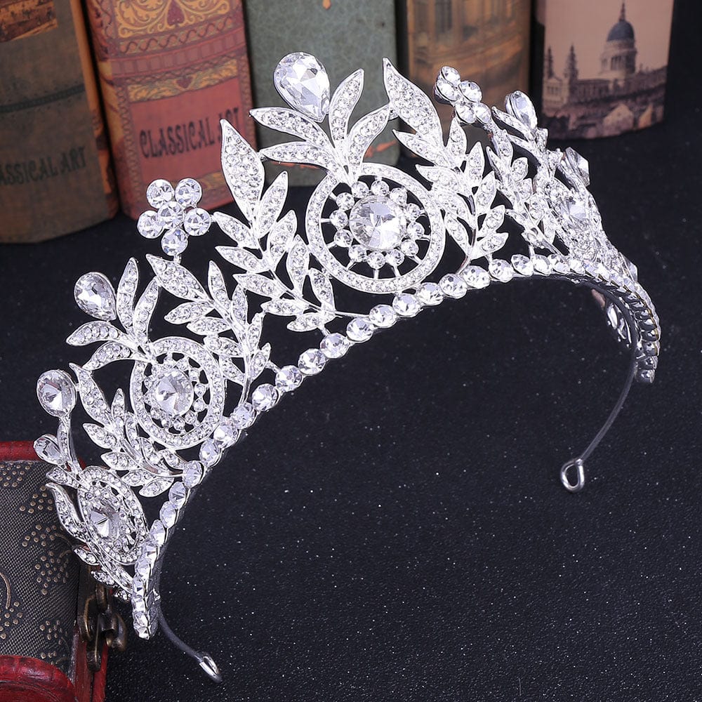 White Large Sweet Princess Crown Bride Wedding Crown Studio Wedding Accessories Headdress Tiaras