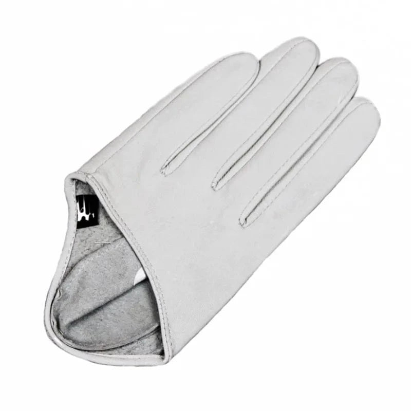 White Wholesale sheepskin leather party dress texting women sex gloves