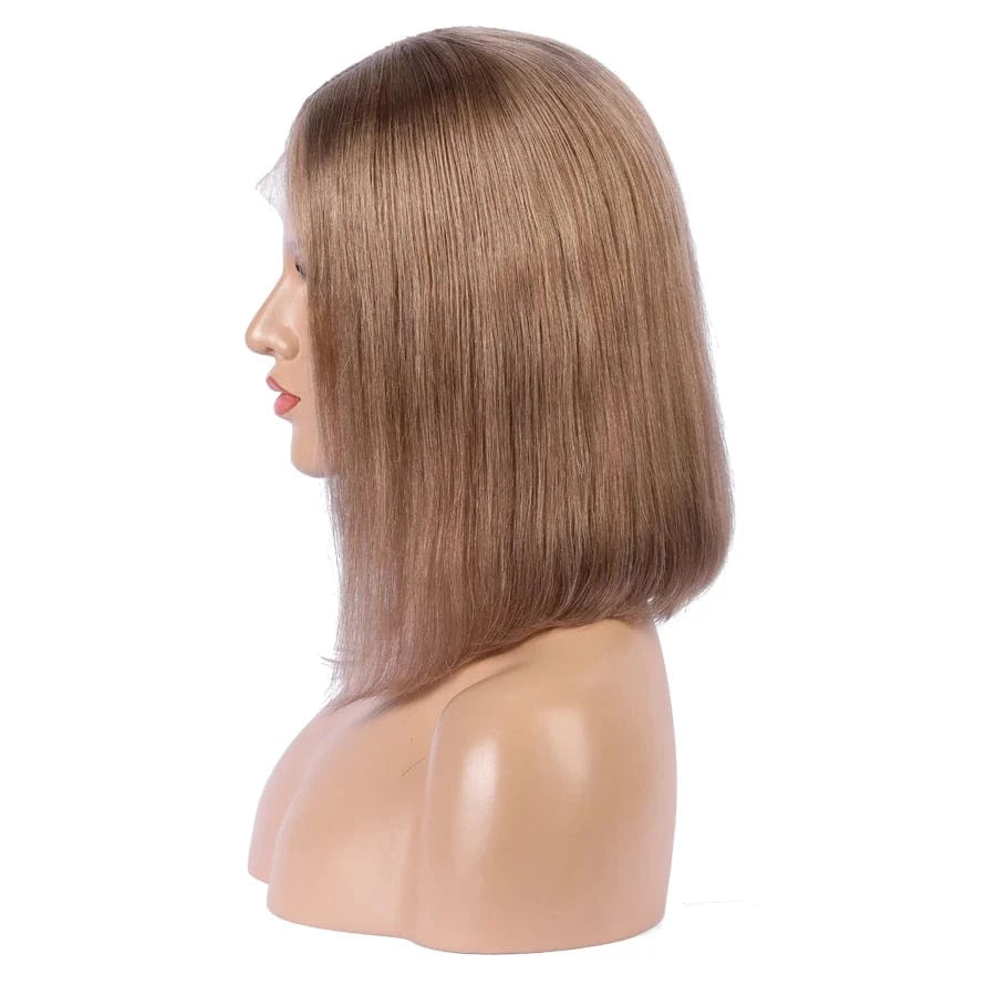 Wholesale 10A Grade 100% raw virgin mink cuticle aligned human hair color 13*6 lace front Bob wig
