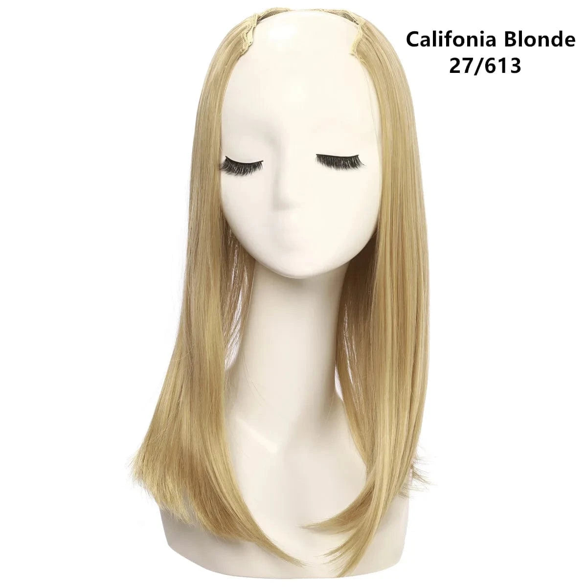 Wholesale 18 Inch Short Straight Natural Synthetic Bob Hair Extensions Clip In Wig 3/4 Half Wigs Invisible Upart U Part Wigs