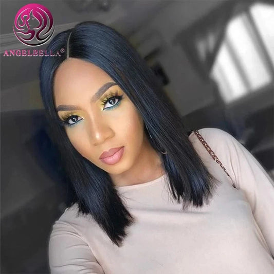 Wholesale 2*6 Lace Closure Wigs Full Middle Part Virgin Human Hair Straight Lace Closure Human Hair Wig