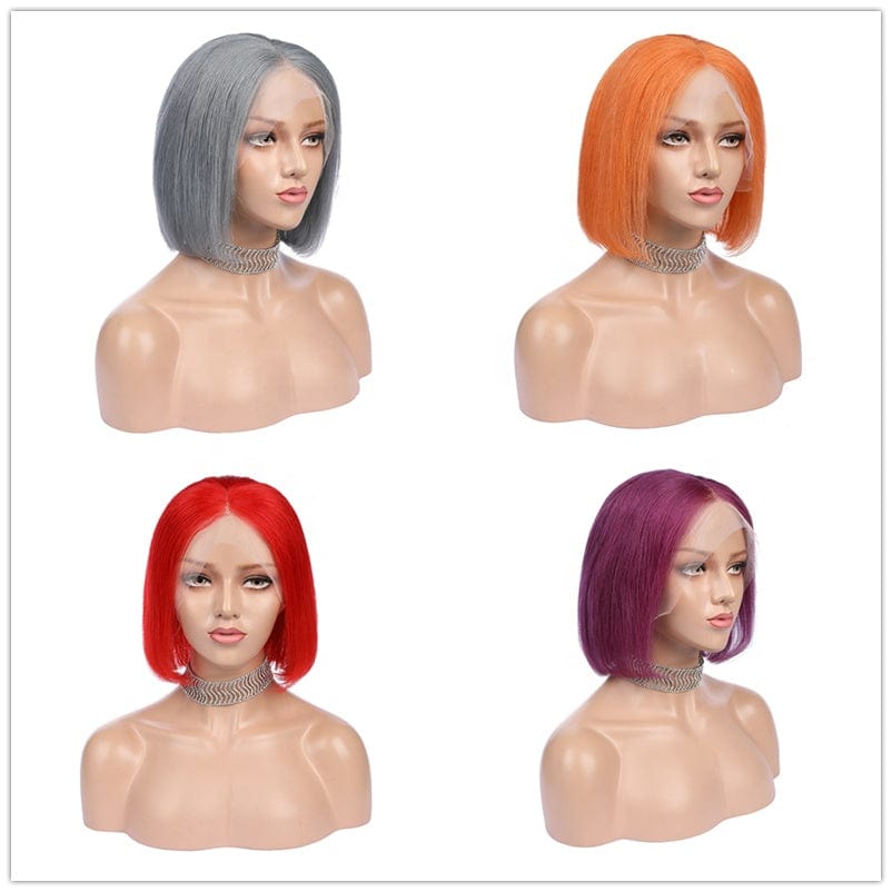 wholesale 5x5 hd lace closure wig afro wigs for black women human hair purple colored remy human hair wigs