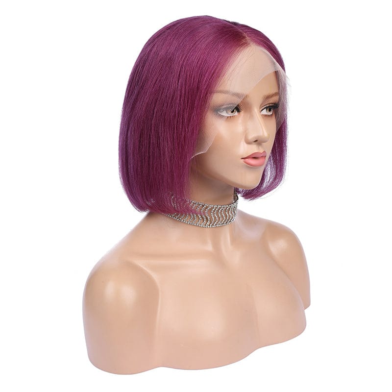 wholesale 5x5 hd lace closure wig afro wigs for black women human hair purple colored remy human hair wigs