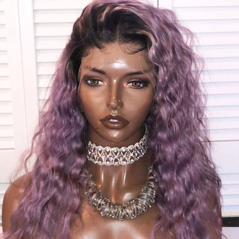 wholesale 5x5 hd lace closure wig afro wigs for black women human hair purple colored remy human hair wigs