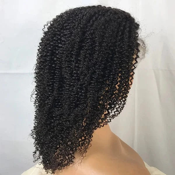 wholesale afro kinky human hair wig tangle free natural glueless curly afro wigs for black women with baby hair